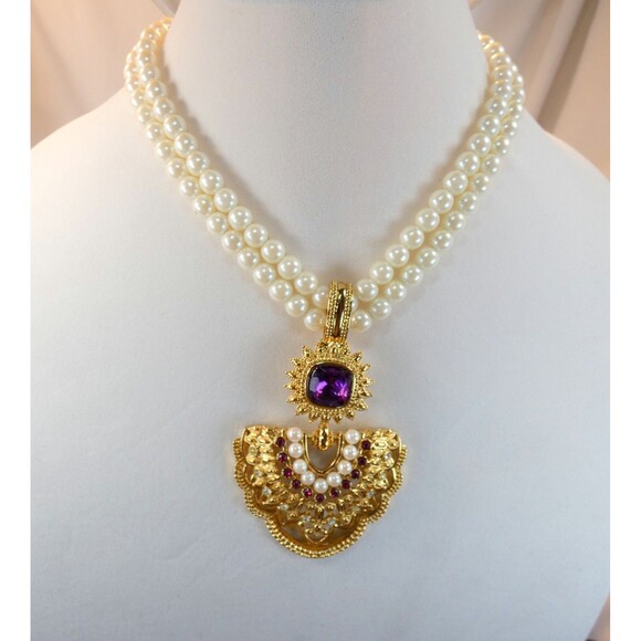 Elizabeth Taylor  SHAILL I JHAVERI AVON IMPERIAL ELEGANCE NECKLACE -Collectible - Picture 15 of 15